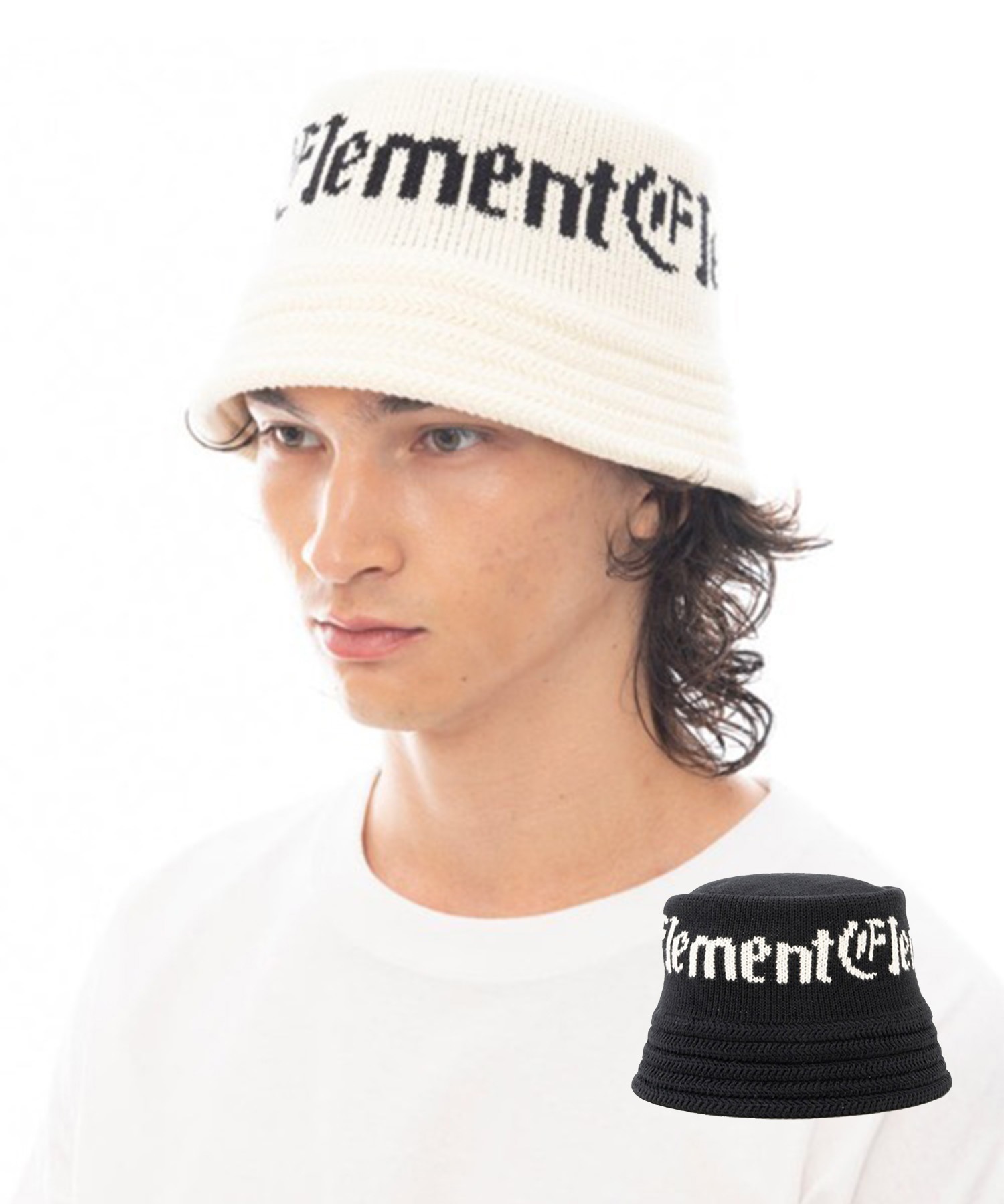 ELEMENT エレメント ハット フリーサイズ バケハ バケットハット KNIT HAT BF021-915(FBK-FREE)