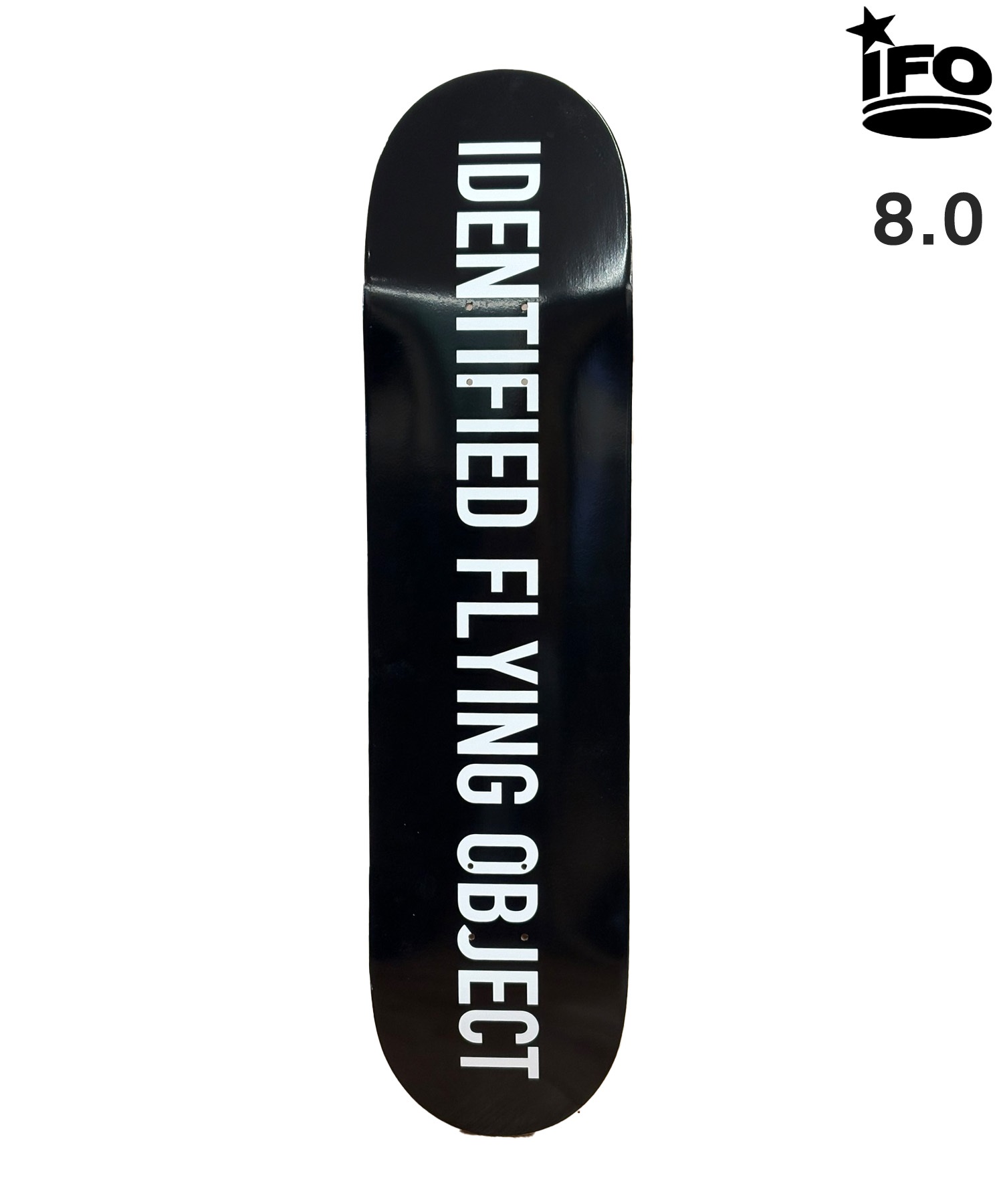 IFO アイエフオー スケートボード デッキ ベストプライス 8.0inch DIRECT ムラサキスポーツ(BLK-8inch)