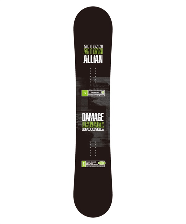 【2526】ALLIAN アライアン スノーボード 板 メンズ DAMAGE ムラサキスポーツ 25-26モデル MM G24