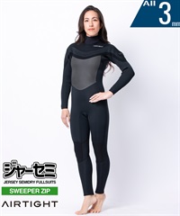 AIRTIGHT エアータイト ジャーセミフュージョン ウェットスーツ ジャーセミ レディース(BLK-XS)