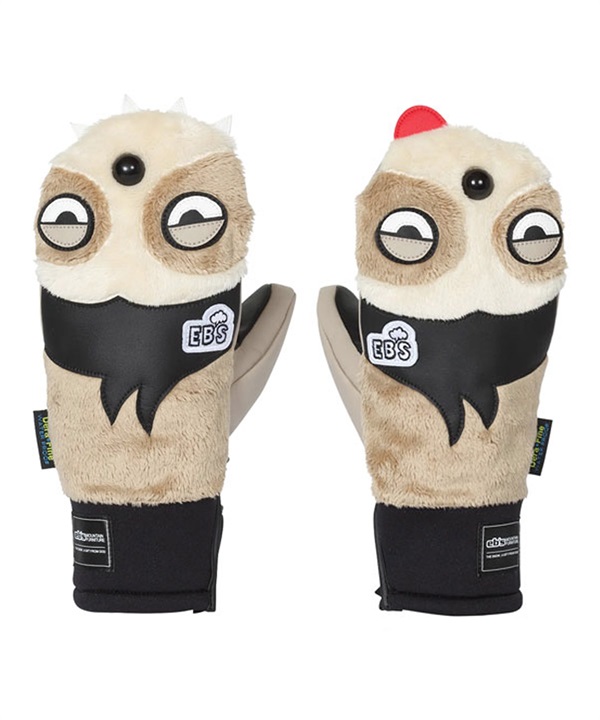 eb's エビス KEMONO CHAN スノーボード グローブ ユニセックス ムラサキスポーツ 25-26モデル