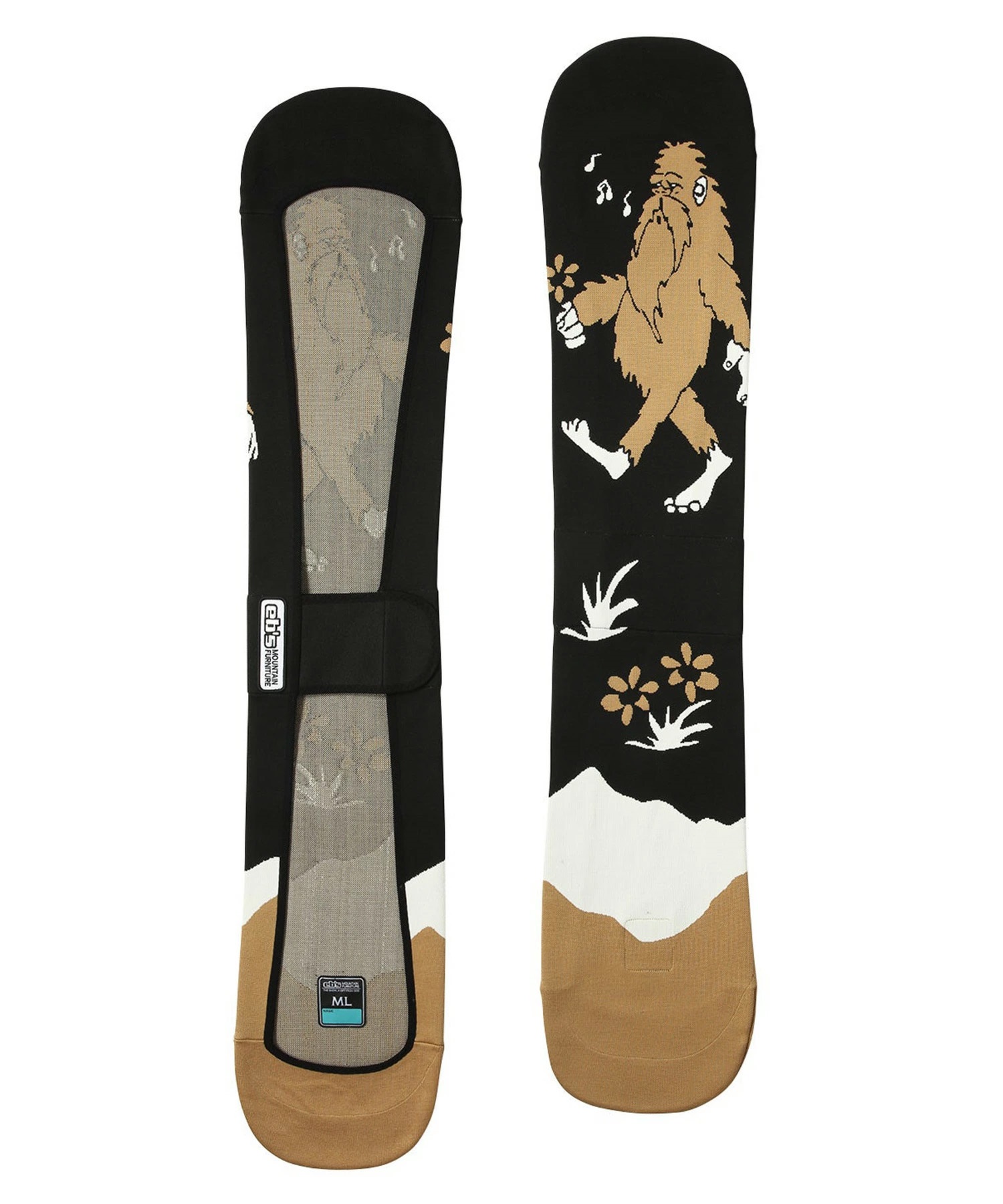 eb's エビス KNIT COVER YETI ニットカバー スノーボード ソールガード ユニセックス ムラサキスポーツ 25-26モデル MM H1 【2526】(BEIGE-SM)