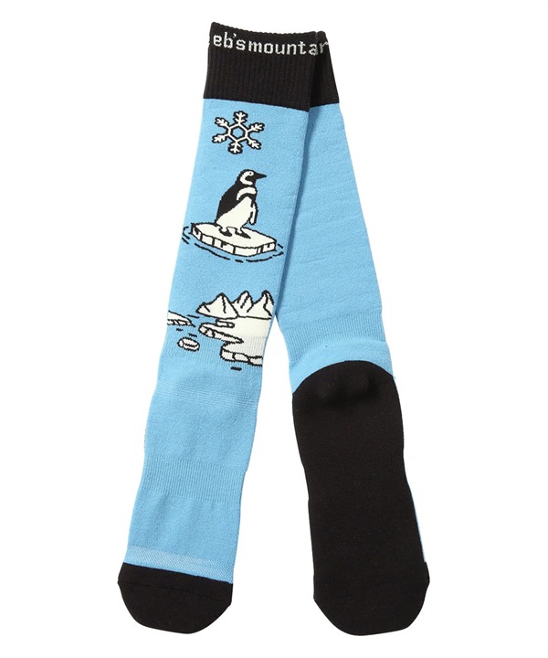eb's エビス VERY WARM PENGUIN スノーボード ソックス ユニセックス ムラサキスポーツ 25-26モデル MM H14 【2526】