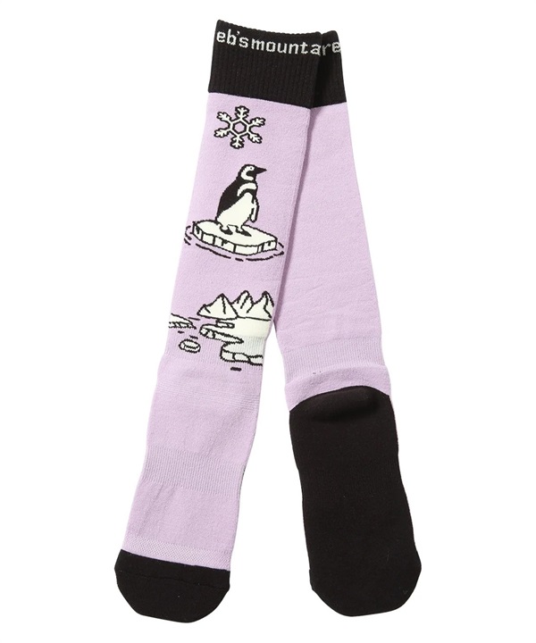 eb's エビス VERY WARM PENGUIN スノーボード ソックス ユニセックス ムラサキスポーツ 25-26モデル MM H14 【2526】