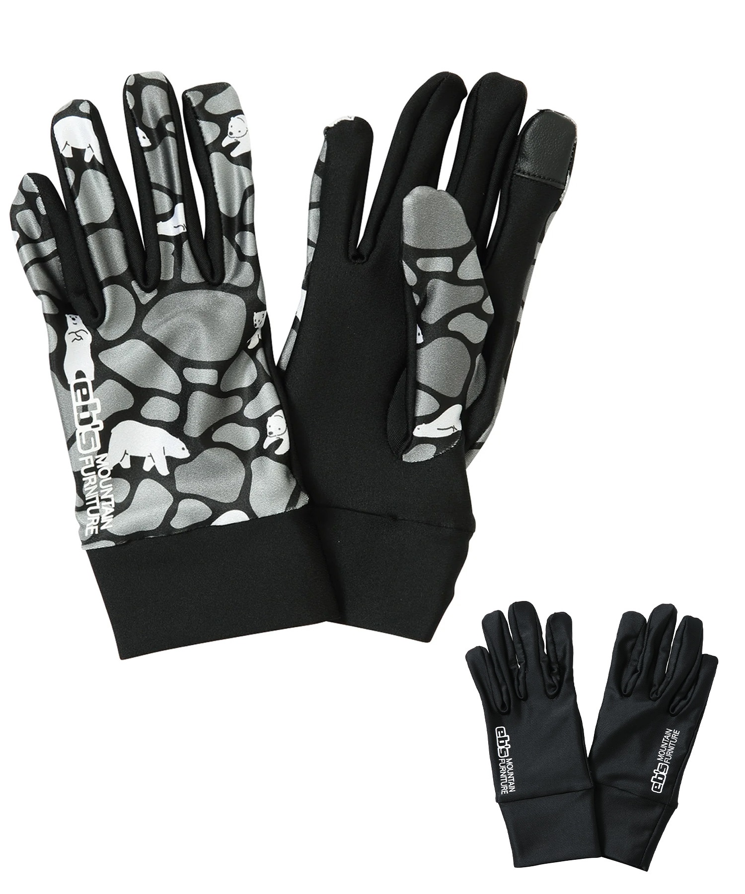 【早期購入/店頭受取対象外】eb's エビス スノーボード インナーグローブ キッズ ジュニア ユース USU USU INNER JR ムラサキスポーツ 25-26モデル MM G11(BLACK-ONE)