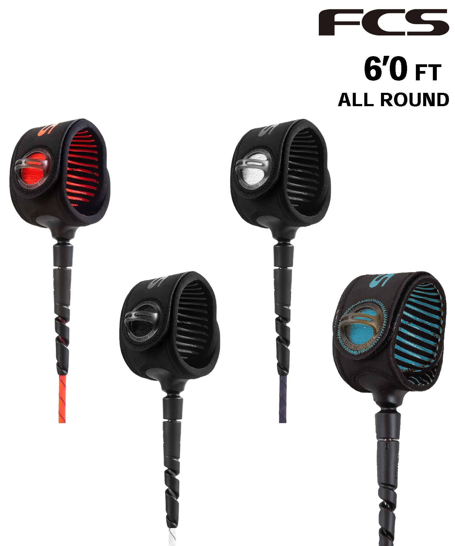 FCS エフシーエス 6.0ft LSH FREEDOM HELIX ALL サーフィン リーシュ