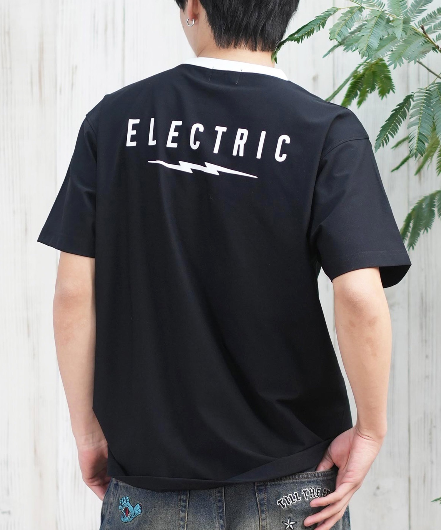 Electric エレクトリック 半袖 Tシャツ メンズ Collar Ringer S S TEE