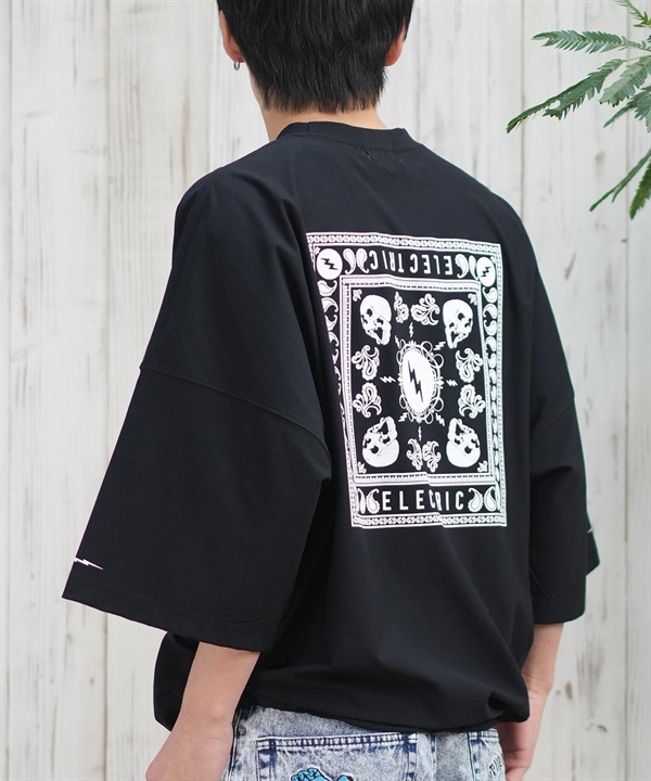Electric エレクトリック ラッシュガード メンズ 半袖 Tシャツ バックプリント 水陸両用 UVカット E25STM05 ムラサキスポーツ限定