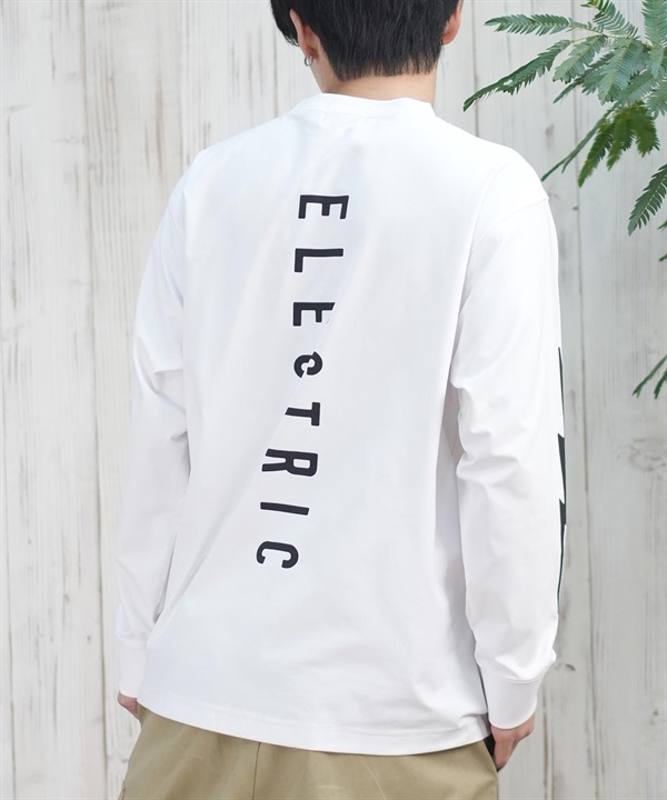 Electric エレクトリック ラッシュガード メンズ 長袖 Tシャツ ロンT バックプリント 水陸両用 UVカット E25STM01 ムラサキスポーツ限定