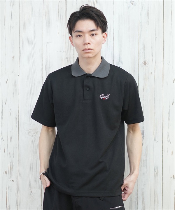 Electric エレクトリック ポロシャツ メンズ ワンポイント シンプル 1POINT GOLF LOGO S S POLO EG25SU05