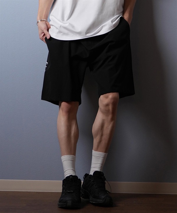 Electric エレクトリック ハーフパンツ ショートパンツ メンズ ワンポイント ロゴ NYLON STRETCH SHORTS E25SP02