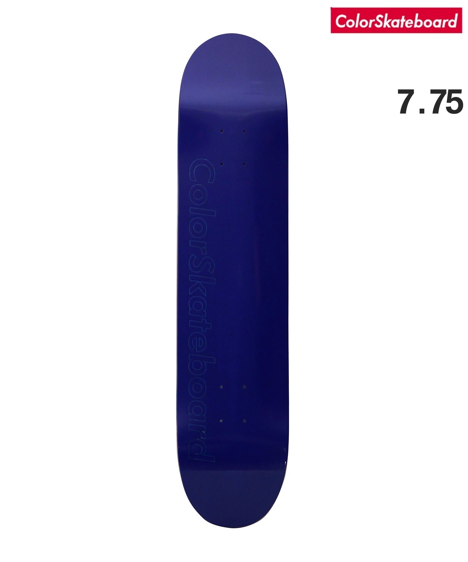 COLOR SKATEBOARD カラースケート スケートボード デッキ 7.0～8.0inch  COLOR DECK RESIN 7 ムラサキスポーツ(BL-7.75inch)