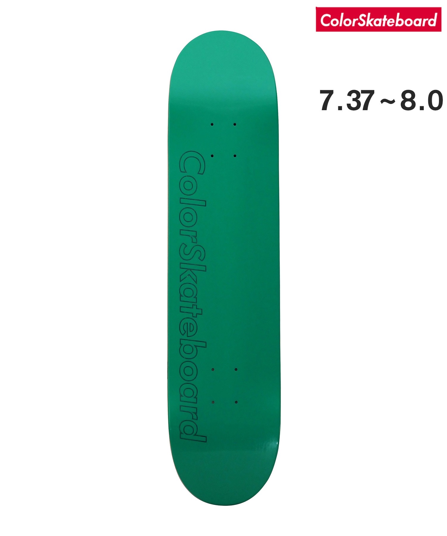 COLOR SKATEBOARD カラースケート スケートボード デッキ 7.0～8.0inch  COLOR DECK RESIN 7 ムラサキスポーツ(GR-7.3inch)