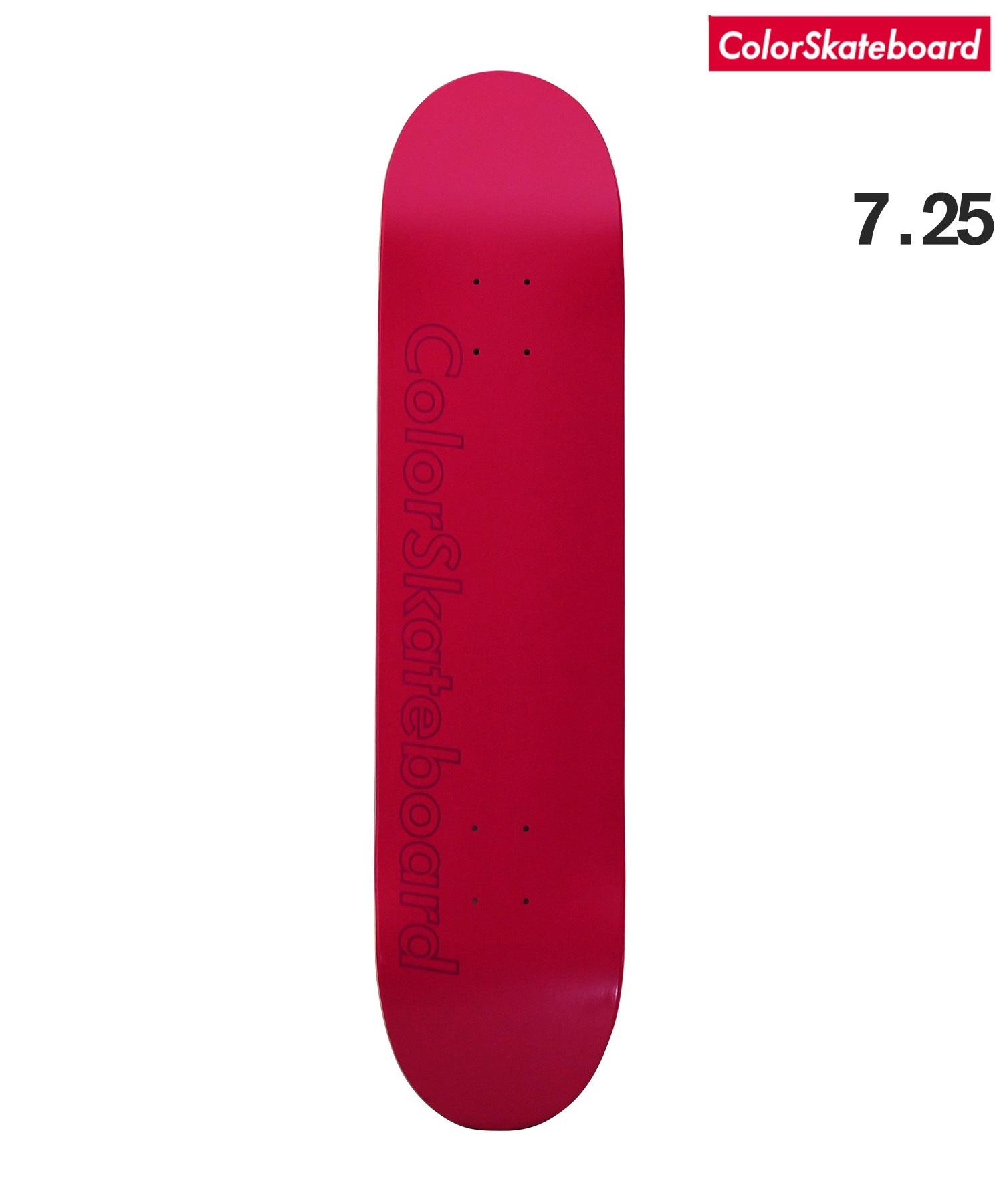 COLOR SKATEBOARD カラースケート スケートボード デッキ 7.0～8.0inch  COLOR DECK RESIN 7 ムラサキスポーツ(PK-7.2inch)