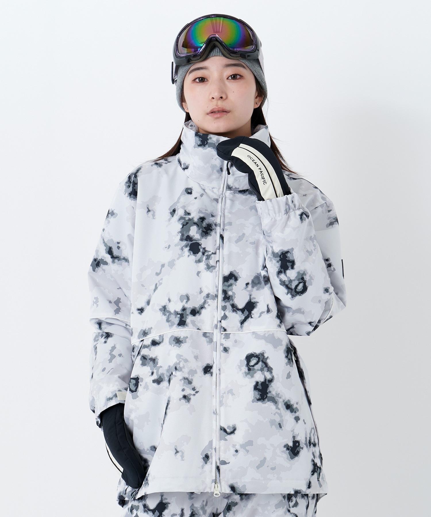 【早期購入/店頭受取対象外】OP オーシャンパシフィック スノーボード ジャケット レディース パイピングドジャケット 545301 ムラサキスポーツ 25-26モデル MM D18(WTP-S)