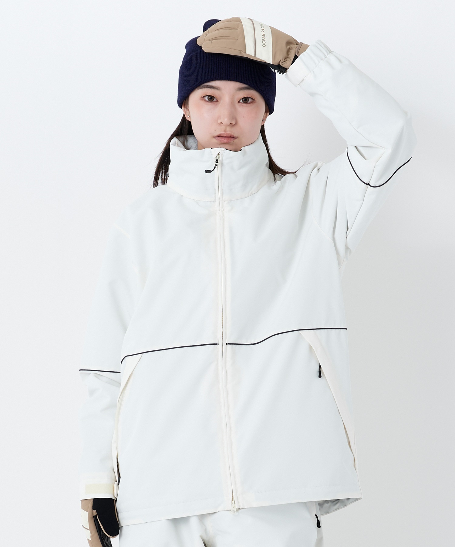 【早期購入/店頭受取対象外】OP オーシャンパシフィック スノーボード ジャケット レディース パイピングドジャケット 545301 ムラサキスポーツ 25-26モデル MM D18(WT-S)