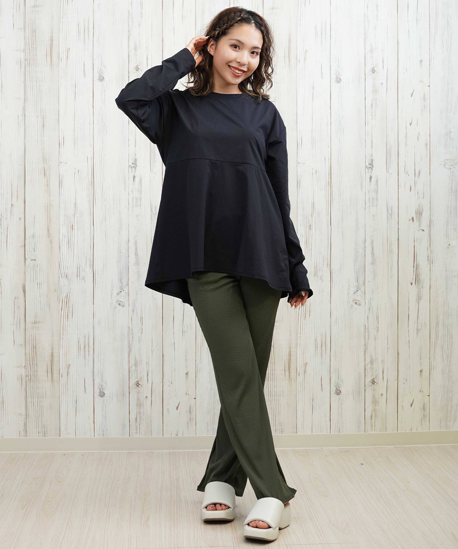 OP オーシャンパシフィック 水着 4点セット レディース ラッシュガード