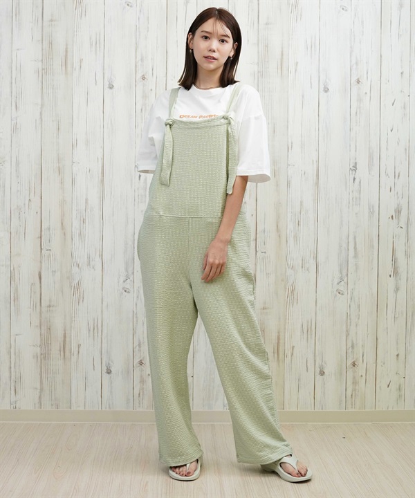 OP オーシャンパシフィック サロペット オーバーオール レディース 水着 ラッシュガード 水陸両用 525350