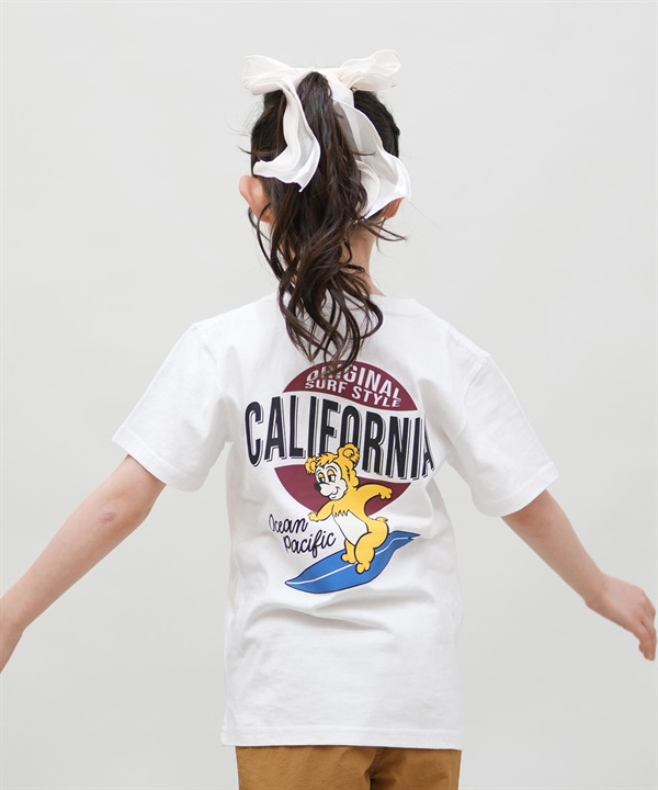 OP オーシャンパシフィック 半袖 Tシャツ キッズ ジュニア 子供 バックプリント 565501