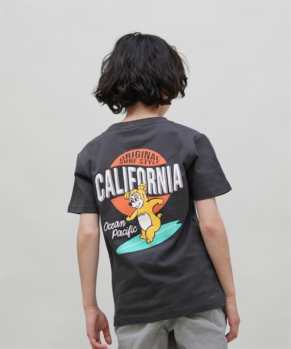 OP オーシャンパシフィック 半袖 Tシャツ キッズ ジュニア 子供 バックプリント 565501