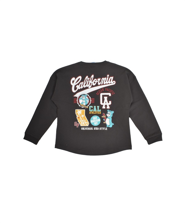 OP オーシャンパシフィック 長袖 Tシャツ ロンT キッズ ジュニア 子供 バックプリント 585070