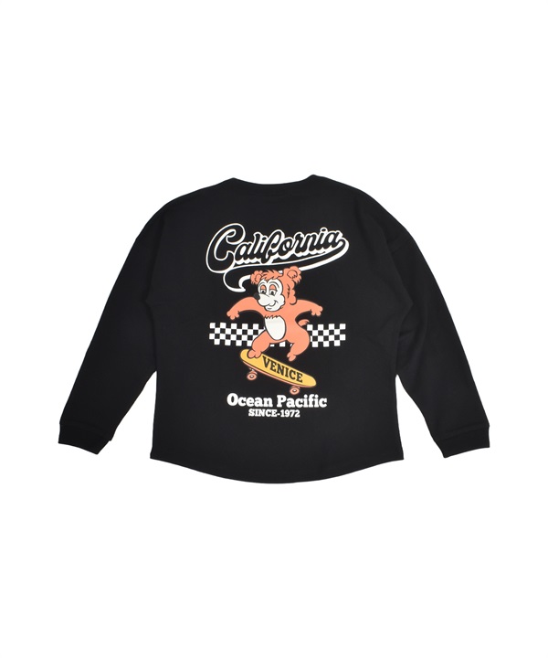 OP オーシャンパシフィック 長袖 Tシャツ ロンT キッズ ジュニア 子供 バックプリント 585071