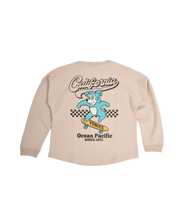 OP オーシャンパシフィック 長袖 Tシャツ ロンT キッズ ジュニア 子供 バックプリント 585071