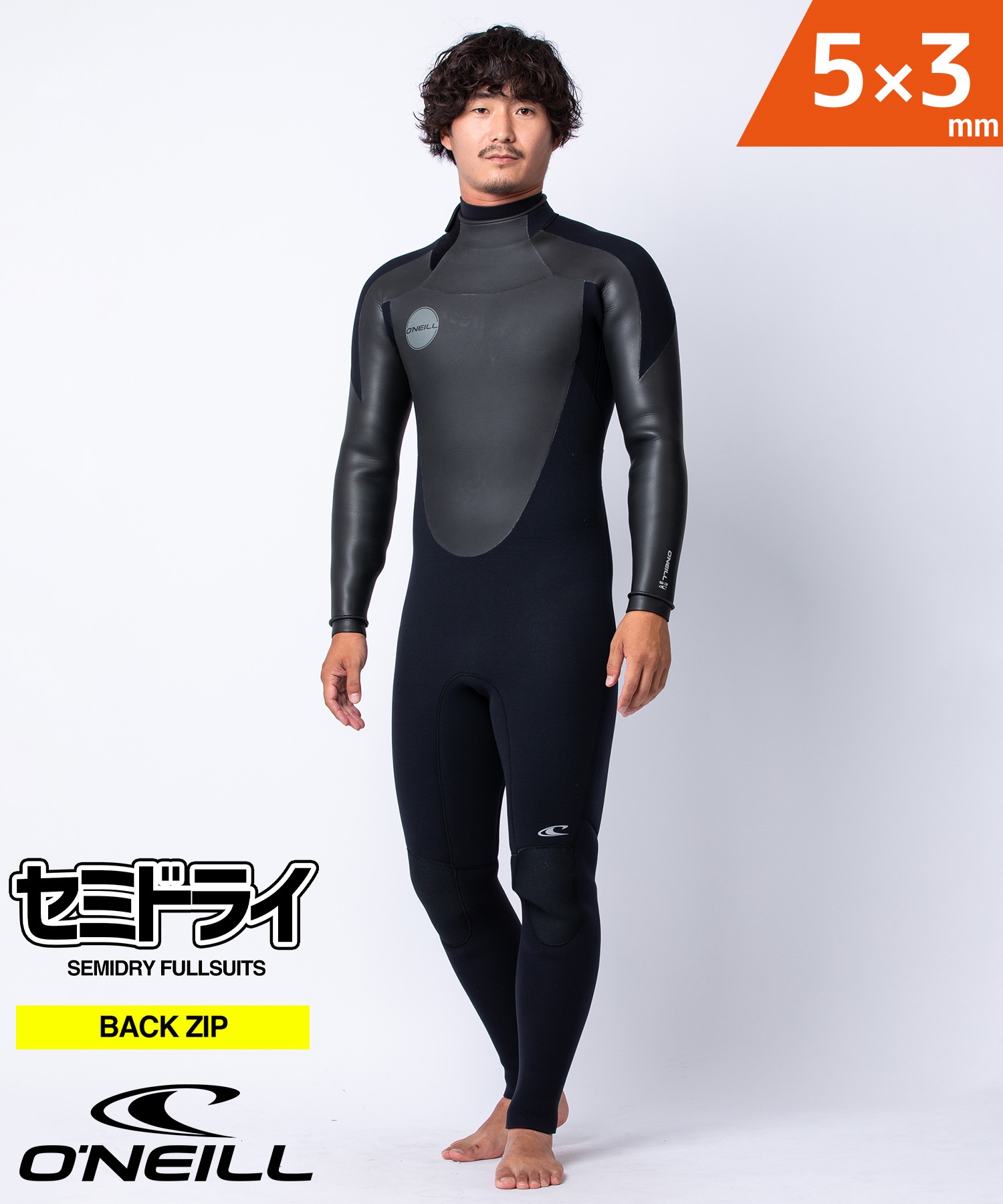 ONEILL オニール BZ MR ZEN ZIP SD 5X3mm MFW-106A5 メンズ ウェット