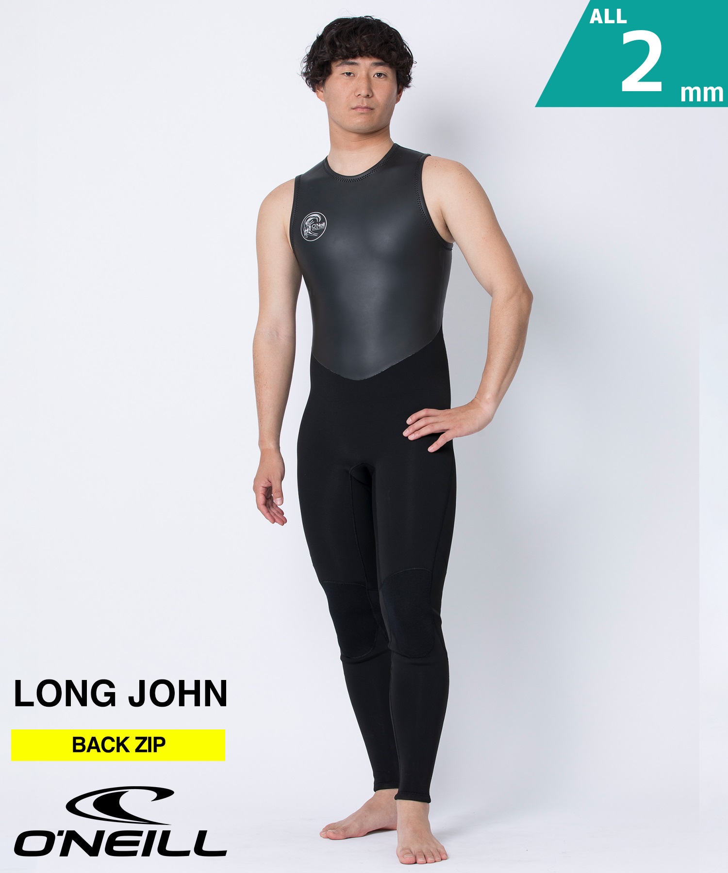 ONEILL オニール スーパーライトクラシック2 WSS-304A5 ウェットスーツ ロングジョン メンズ(BLK-M)