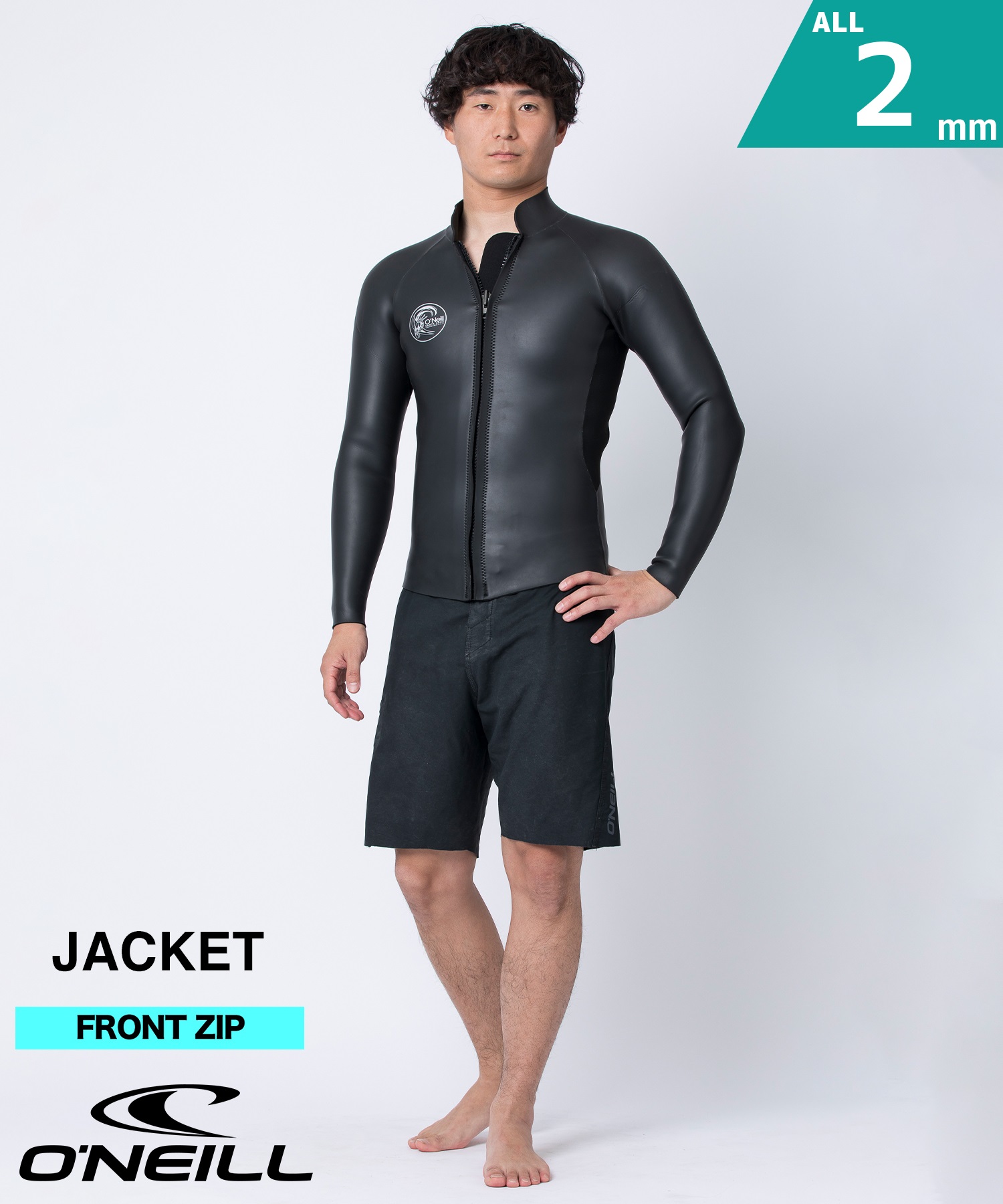 ONEILL オニール スーパーライトクラシック2 WSS-309A5 ウェットスーツ ロングジャケット メンズ(BLK-M)