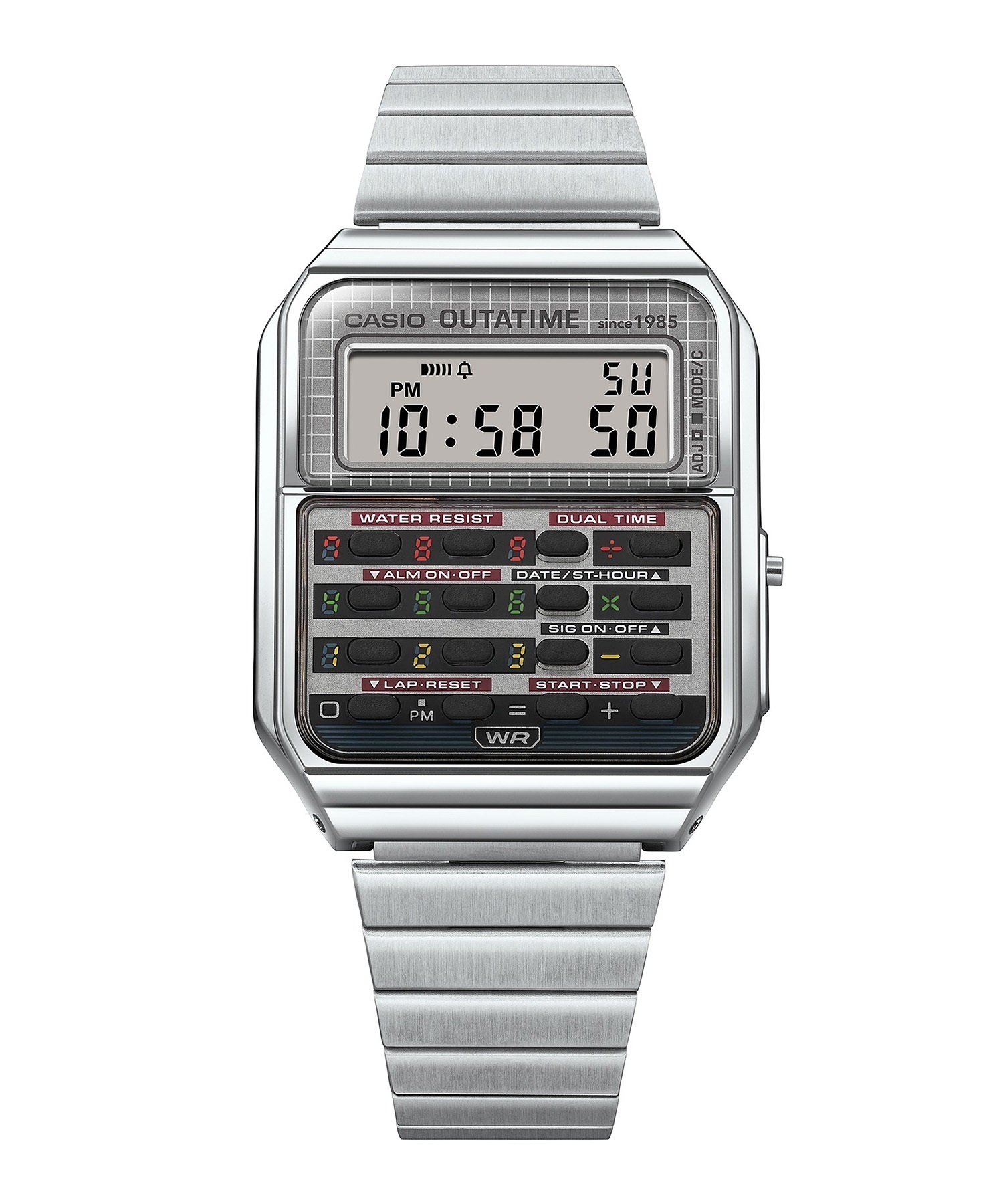【21日発送開始】CASIO カシオ 時計 BACK TO THE FUTURE バック・トゥ・ザ・フューチャー コラボレーションモデル CA-500WEBF-1AJR(SV-ONE)