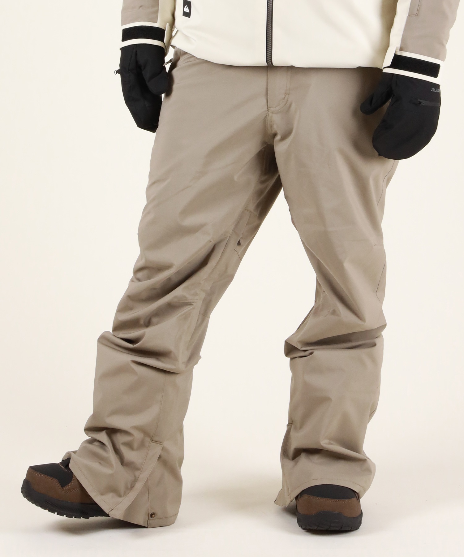 クイックシルバー　スノーボードウェアパンツ　L ベージュ QUIKSILVER クイックシルバー スノーボード ウェア パンツ ユニ