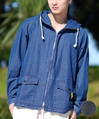 QUIKSILVER クイックシルバー アウター メンズ デニムジャケット ジップアップ フード付き QJK251001