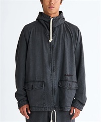 QUIKSILVER クイックシルバー アウター メンズ デニムジャケット ジップアップ フード付き QJK251001(BLK-M)