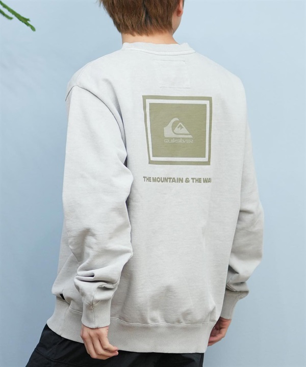 QUIKSILVER クイックシルバー トレーナー メンズ クルーネック スウェット バックプリント QS BOX CREW QPO251611M ムラサキスポーツ限定