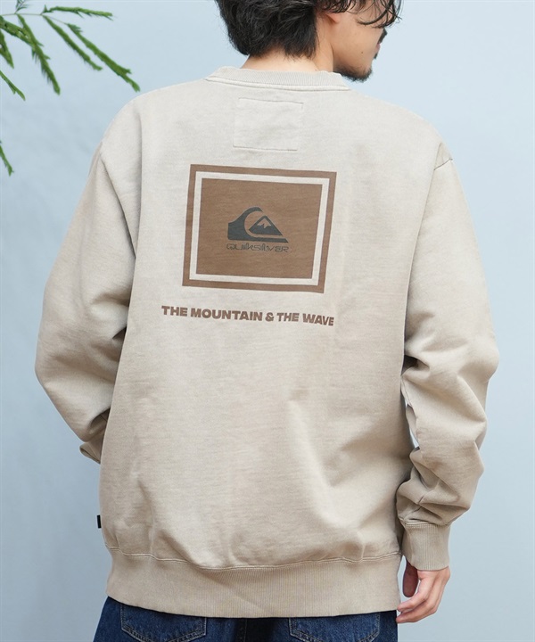 QUIKSILVER クイックシルバー トレーナー メンズ クルーネック スウェット バックプリント QS BOX CREW QPO251611M ムラサキスポーツ限定