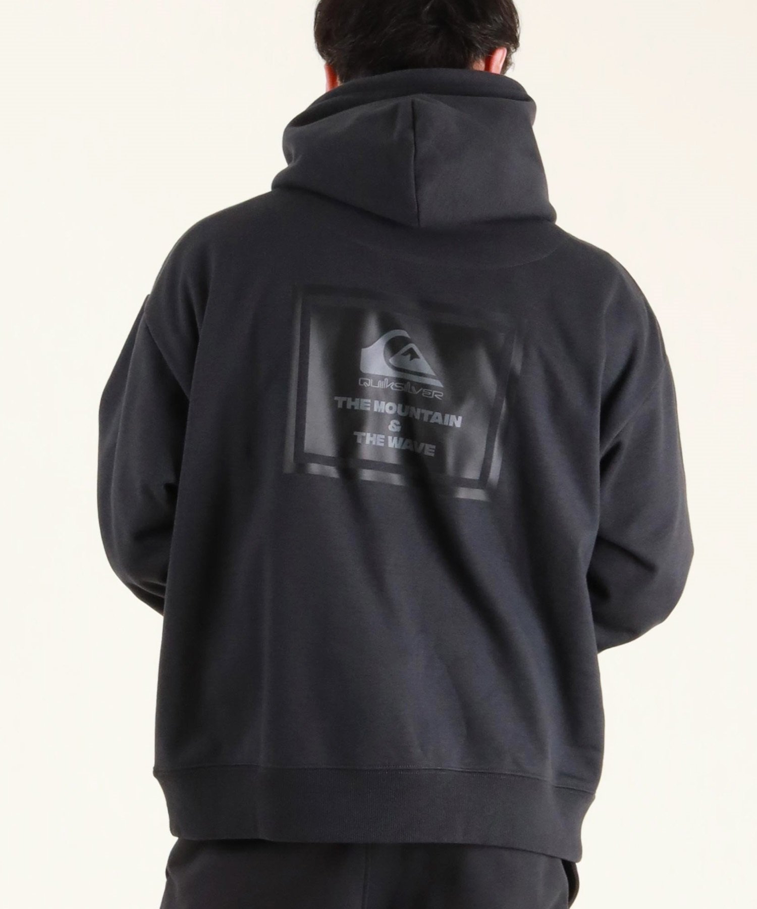 QUIKSILVER クイックシルバー プルオーバー パーカー メンズ スウェット フーディー バックプリント 防風 撥水 セットアップ対応 QPO254603M ムラサキスポーツ限定(CHC-M)