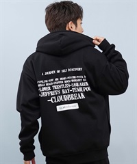 QUIKSILVER クイックシルバー ジップアップ パーカー メンズ バックプリント 防風 撥水 WR ICON OF SURF ZIP PK QZP254006(BLK-M)