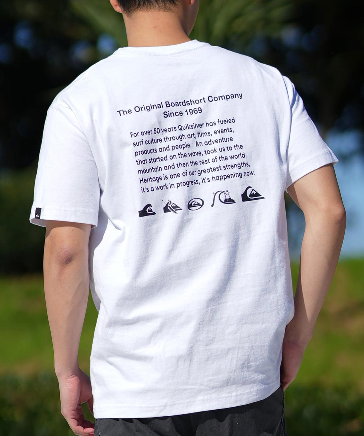 QUIKSILVER クイックシルバー 半袖 Tシャツ メンズ ポケットT バック