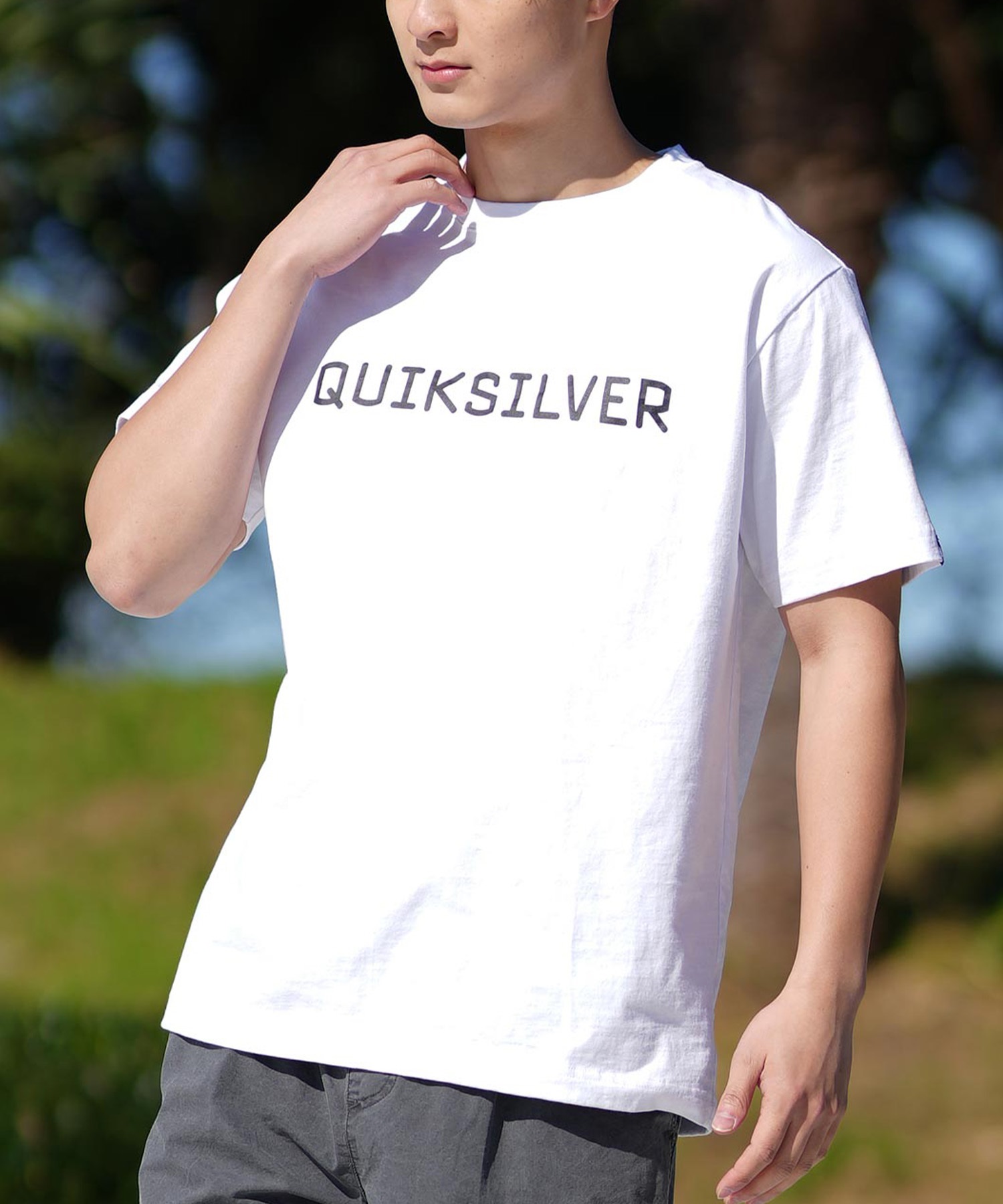QUIKSILVER Tシャツ QUIKSILVER クイックシルバー 半袖 Tシャツ メンズ ブランドロゴ DNA