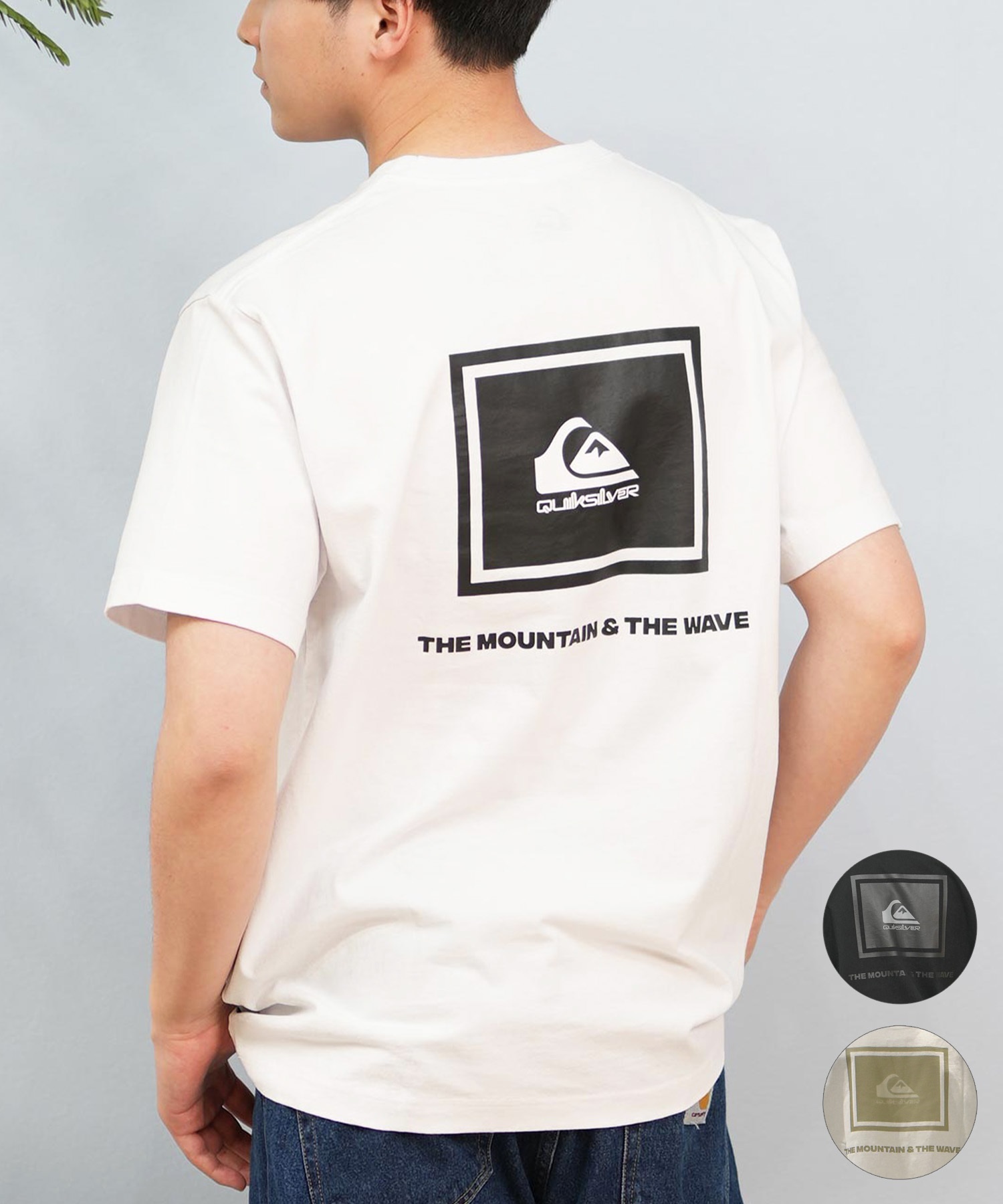 QUIKSILVER クイックシルバー 半袖 Tシャツ メンズ バックプリント BOX