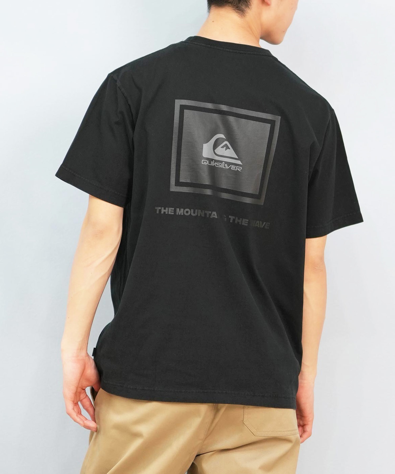 QUIKSILVER クイックシルバー 半袖 Tシャツ メンズ バックプリント BOX