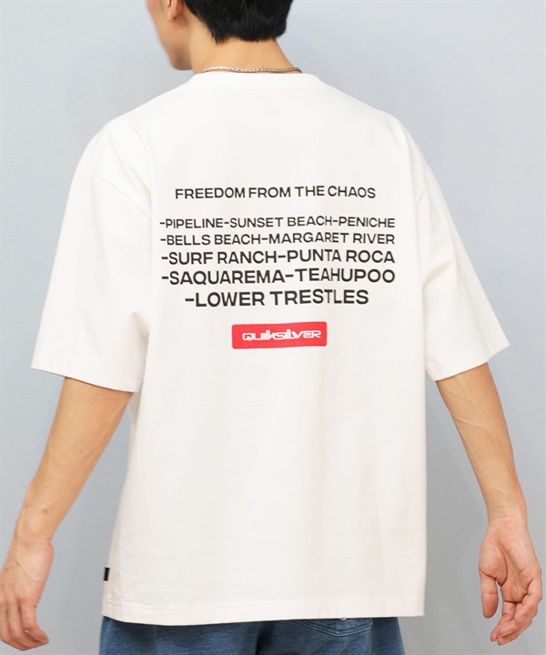 QUIKSILVER クイックシルバー 半袖 Tシャツ メンズ ロゴ バックプリント ICON OF SURF ST QST252009