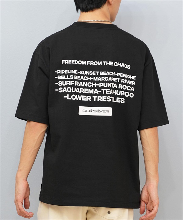 QUIKSILVER クイックシルバー 半袖 Tシャツ メンズ ロゴ バックプリント ICON OF SURF ST QST252009
