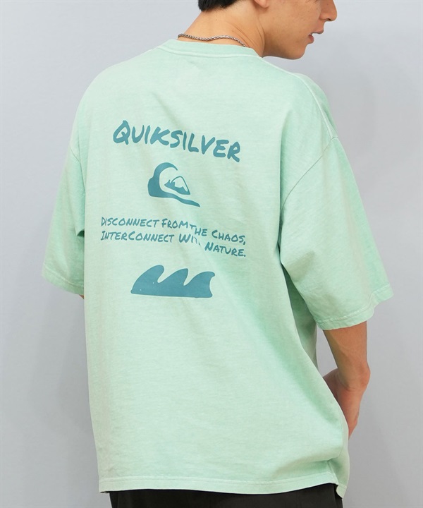 QUIKSILVER クイックシルバー 半袖 Tシャツ メンズ ロゴ バックプリント HAND DRAWN ST QST252017