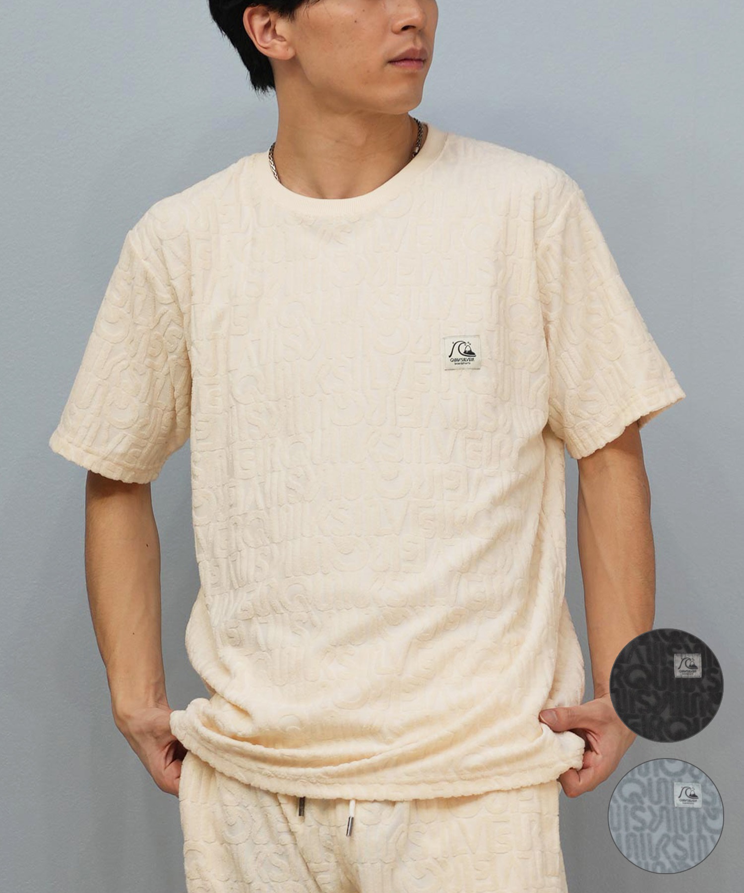 QUIKSILVER クイックシルバー 半袖 Tシャツ メンズ パイル生地
