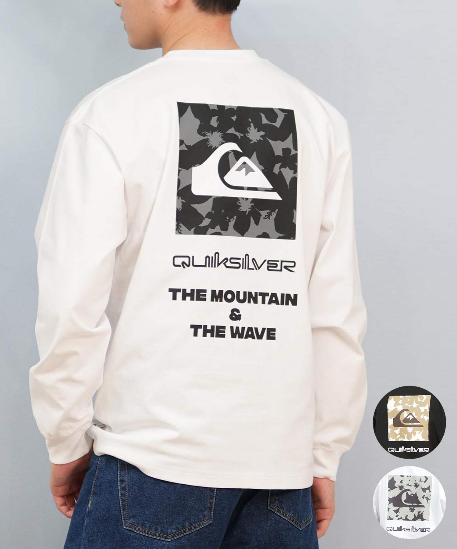 QUIKSILVER クイックシルバー メンズ 長袖Tシャツ ロンT ボックスロゴ 