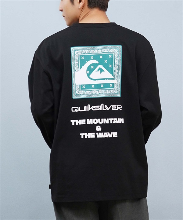 QUIKSILVER クイックシルバー 長袖 Tシャツ ロンT メンズ バックプリント ロゴ QLT254606M