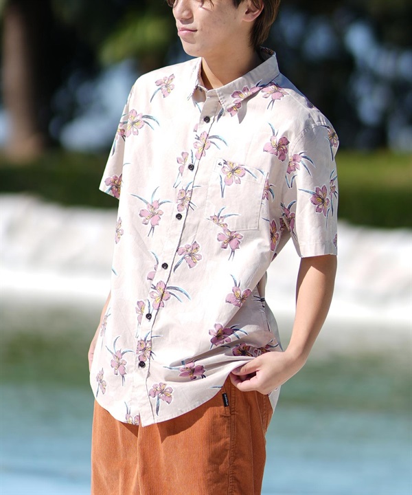 QUIKSILVER クイックシルバー 半袖 シャツ メンズ 総柄 柄シャツ APERO CLASSIC SS EQYWT04605
