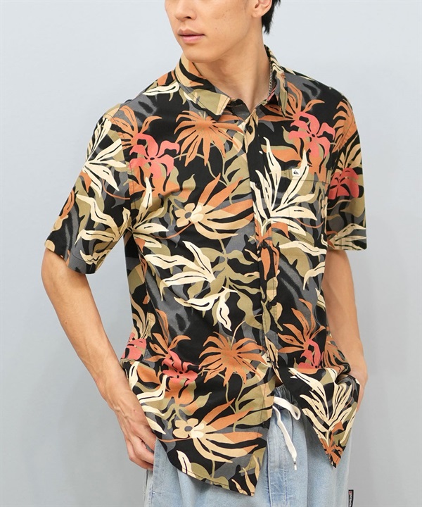 QUIKSILVER クイックシルバー 半袖 シャツ メンズ 総柄 柄シャツ APERO CLASSIC SS EQYWT04605